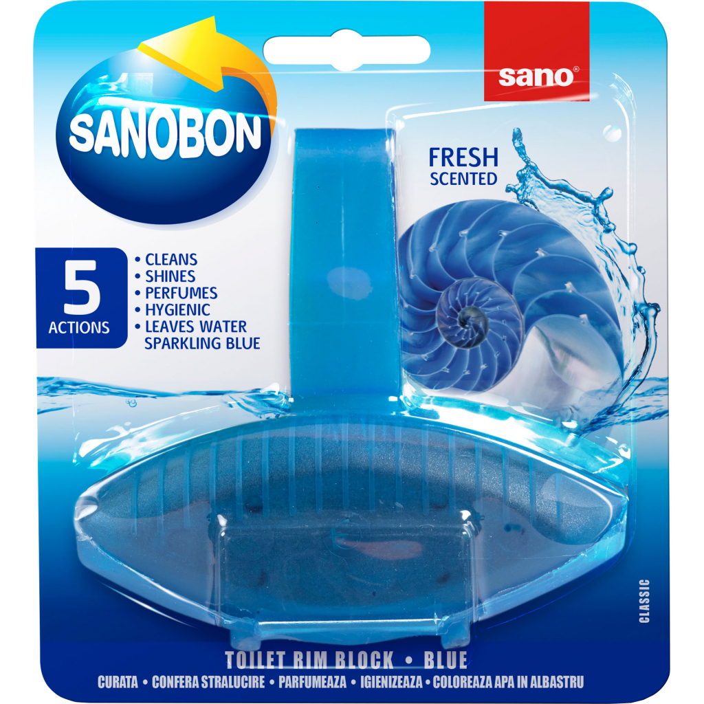 Туалетний блок Sano Синій 55 г (7290010935635) - фото 1 Туалетний блок Sano Синій 55 г (7290010935635) - фото 1