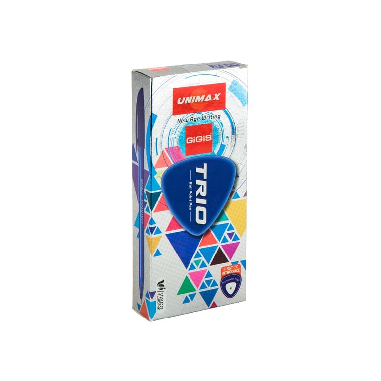 Ручка кулькова Unimax Trio, синя (UX-104-02) - фото 3