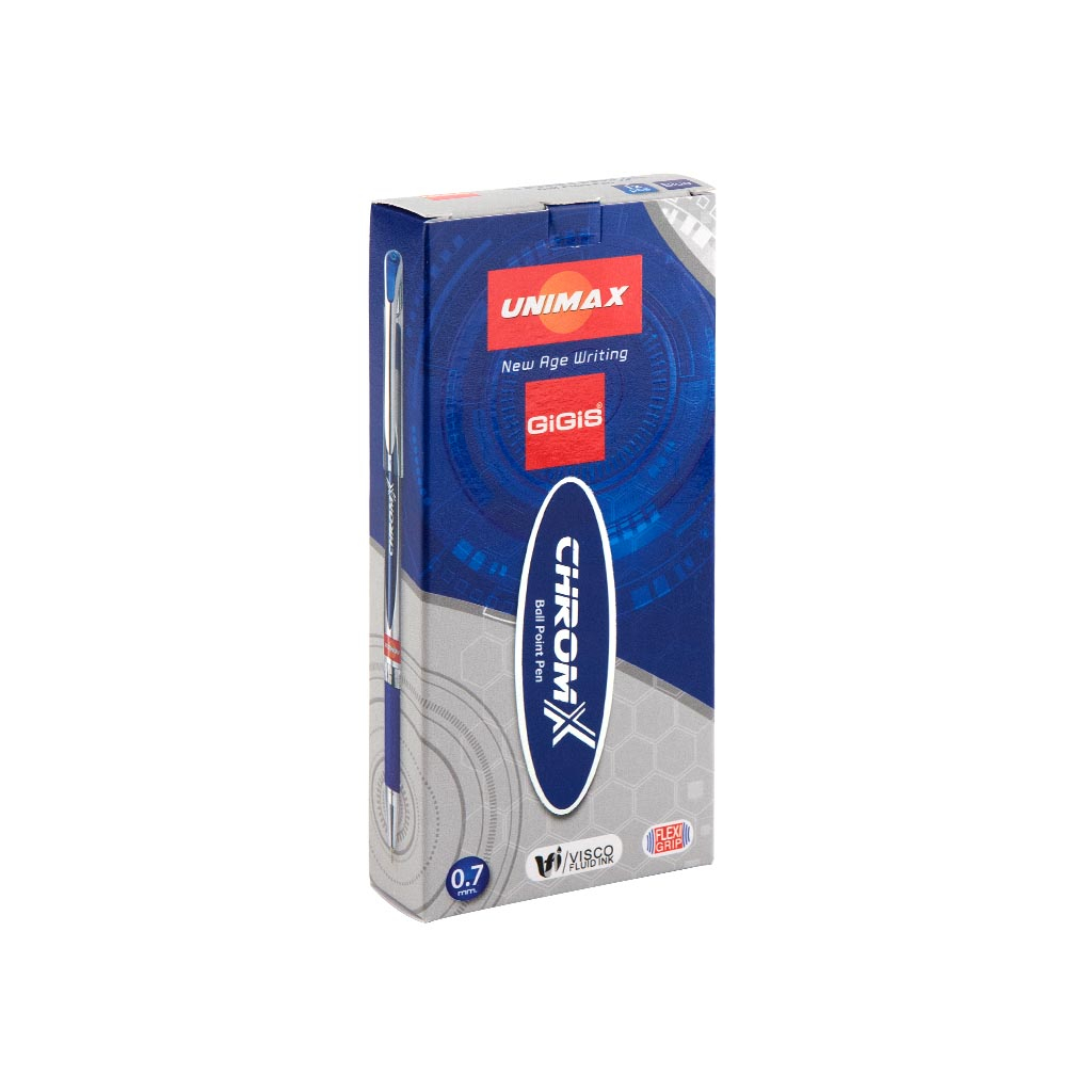 Ручка кулькова Unimax ChromX, синя (UX-119-02) - фото 3 Ручка кулькова Unimax ChromX, синя (UX-119-02) - фото 3