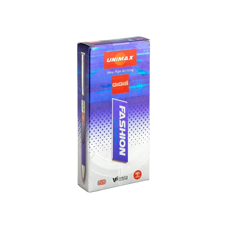 Ручка кулькова Unimax Fashion, синя (UX-121-02) - фото 3