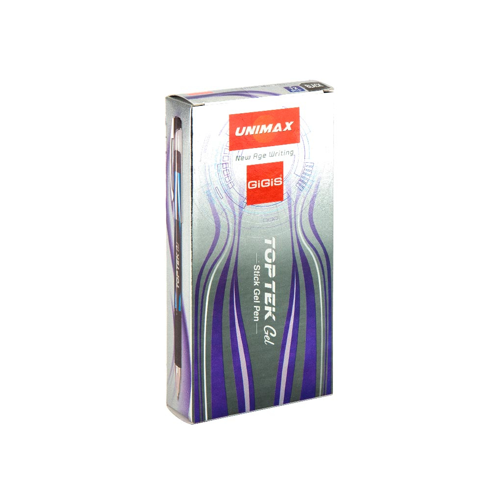 Ручка гелева Unimax Top Tek Gel, чорна (UX-133-01) - фото 3 Ручка гелева Unimax Top Tek Gel, чорна (UX-133-01) - фото 3
