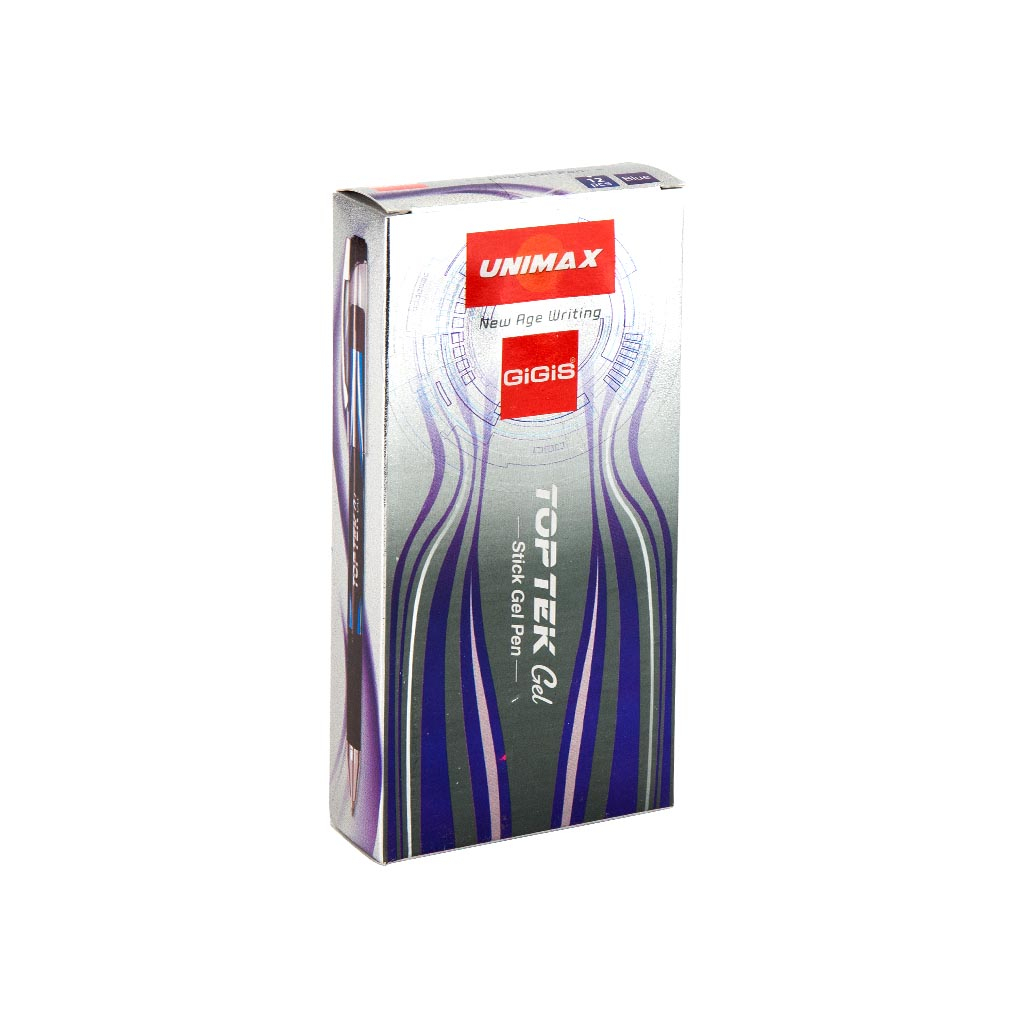 Ручка гелева Unimax Top Tek Gel, синя (UX-133-02) - фото 3 Ручка гелева Unimax Top Tek Gel, синя (UX-133-02) - фото 3