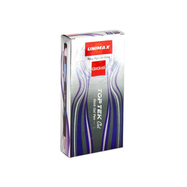 Ручка гелева Unimax Top Tek Gel, синя (UX-133-02) - фото 3