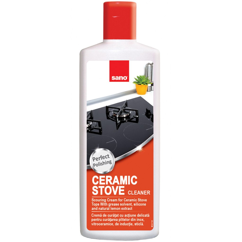 Засіб для чищення склокераміки Sano Ceramic Stove Tops Cleaner 300 мл (7290005423482) - фото 1 Засіб для чищення склокераміки Sano Ceramic Stove Tops Cleaner 300 мл (7290005423482) - фото 1