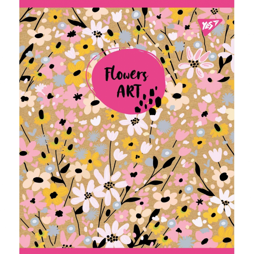Зошит Yes А5 Flowers Art Крафт 18 аркушів лінія 5 дизайнів (765090) - фото 2 Зошит Yes А5 Flowers Art Крафт 18 аркушів лінія 5 дизайнів (765090) - фото 2