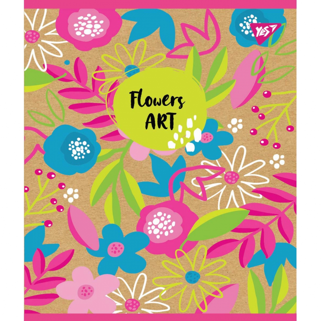 Зошит Yes А5 Flowers Art Крафт 18 аркушів лінія 5 дизайнів (765090) - фото 4 Зошит Yes А5 Flowers Art Крафт 18 аркушів лінія 5 дизайнів (765090) - фото 4