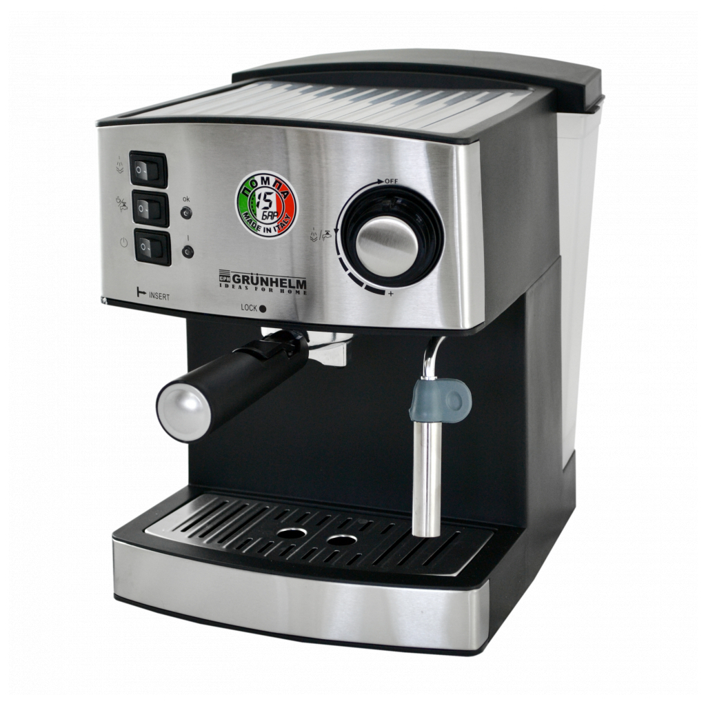 Ріжкова кавоварка еспресо Grunhelm GEC15 - фото 1