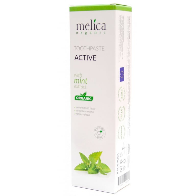 Зубна паста Melica Organic з екстрактом м'яти 100 мл (4770416002238) - фото 2