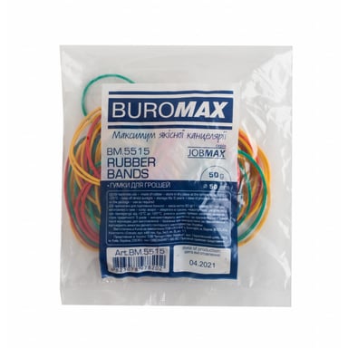 Резинки для грошей Buromax JOBMAX, 50 г (BM.5515) - фото 1
