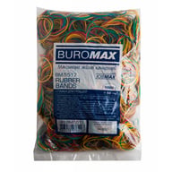 Резинки для грошей Buromax JOBMAX assorted colors, 1000 г (BM.5517) - фото 1