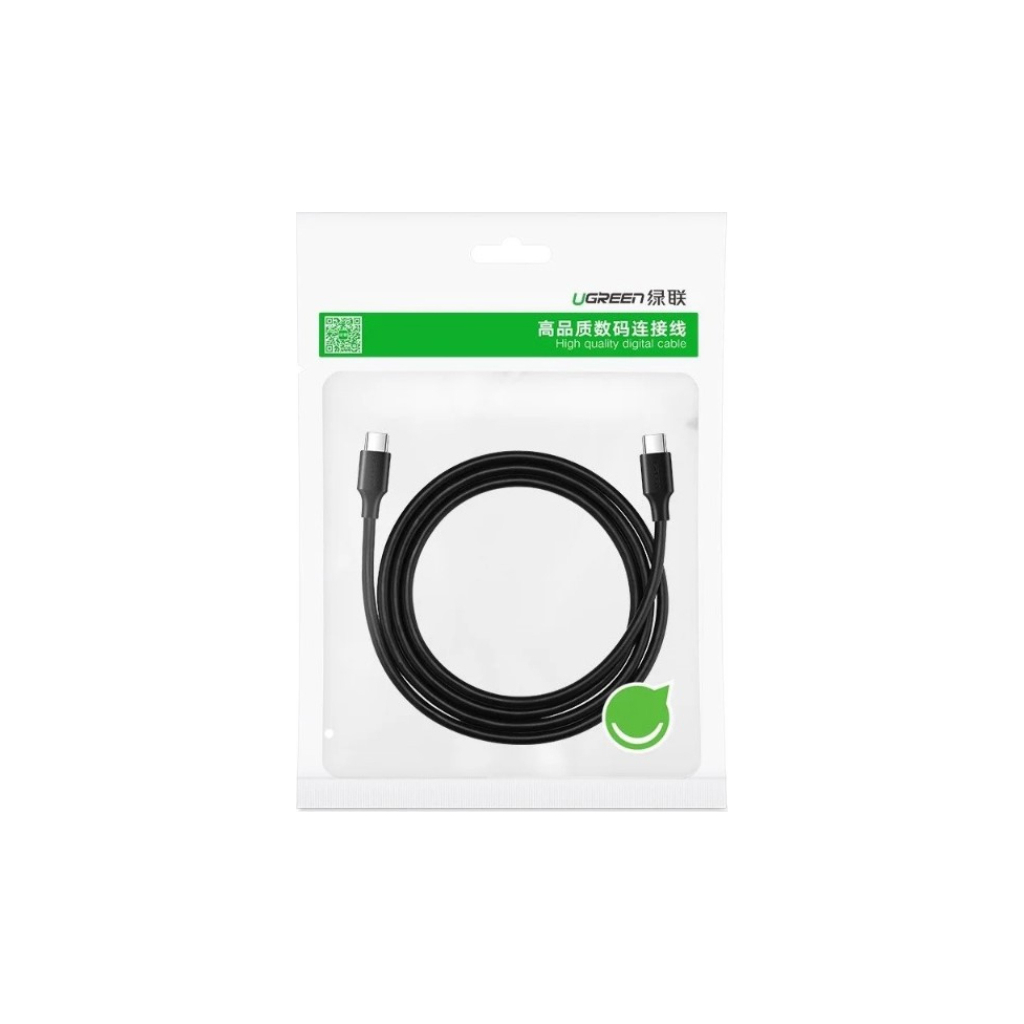 Дата кабель USB-C to USB-C 0.5m US286 3A (Black) Ugreen (50996) - фото 2 Дата кабель USB-C to USB-C 0.5m US286 3A (Black) Ugreen (50996) - фото 2