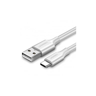 Дата кабель USB 2.0 AM to USB-C 2.0m US287 (White) Ugreen (60123) - фото 1