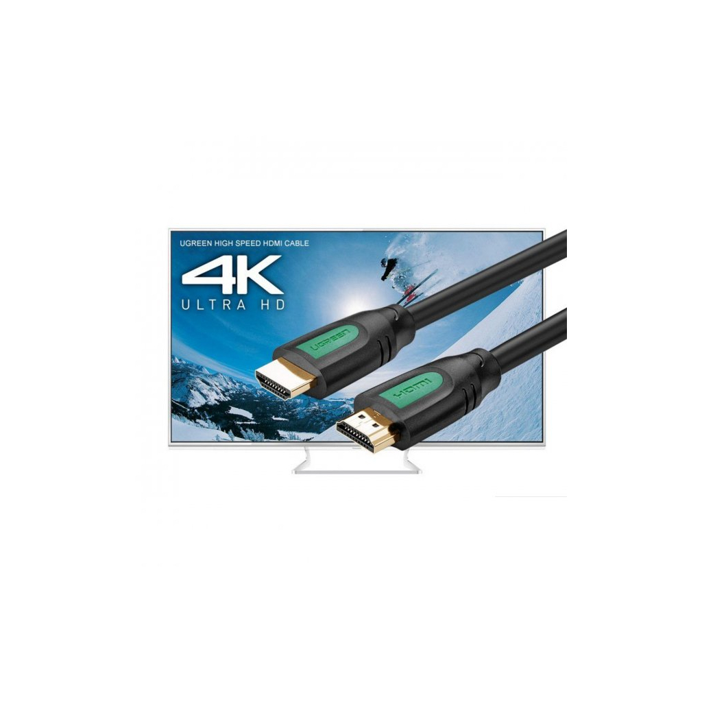 Кабель мультимедійний HDMI M to HDMI M 1.0m black Ugreen (10115) - фото 2 Кабель мультимедійний HDMI M to HDMI M 1.0m black Ugreen (10115) - фото 2