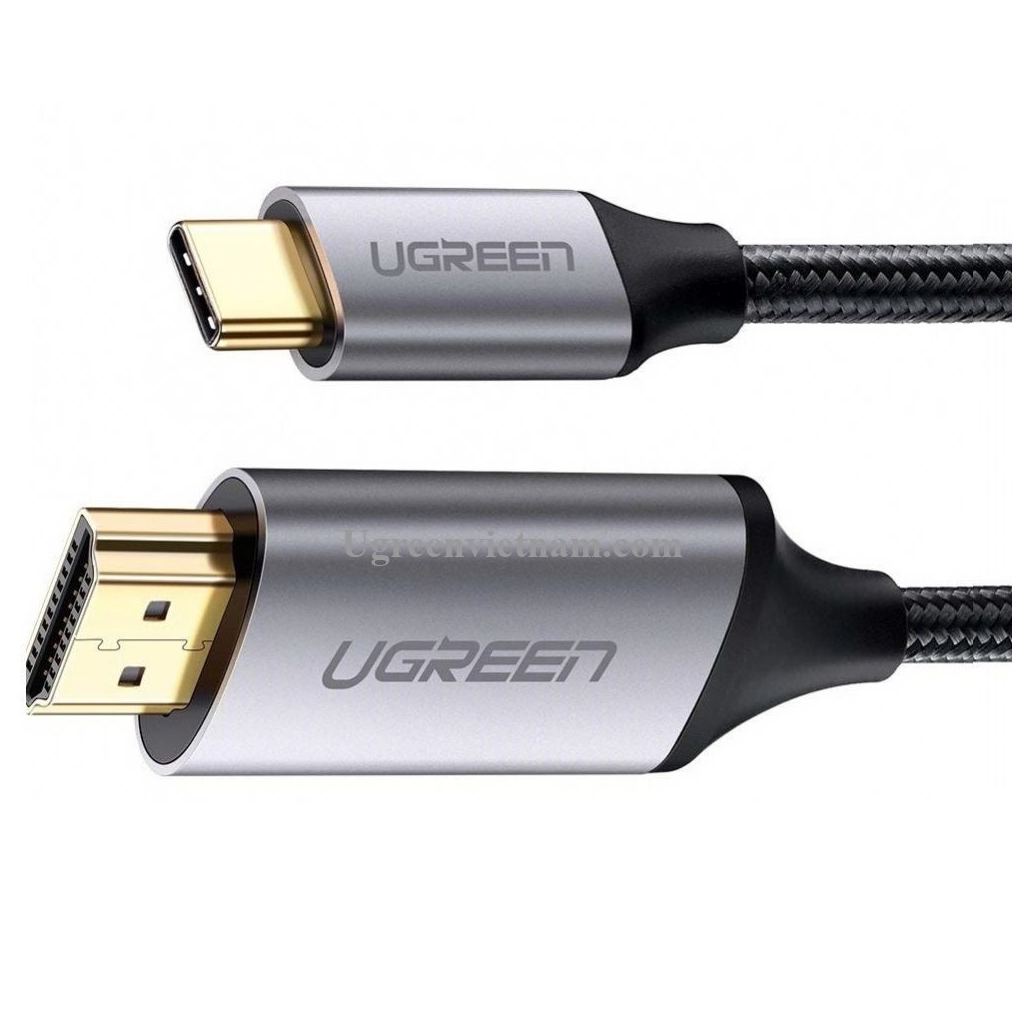 Перехідник Ugreen Type-C M to HDMI M 1.5m MM142 Alum. (GrayBlack) (50570) - фото 1