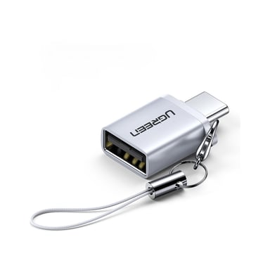 Перехідник OTG USB 3.0 AF to USB-C gray Ugreen (50283) - фото 1