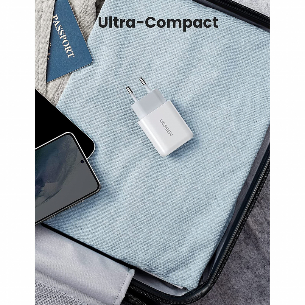 Зарядний пристрій Ugreen CD122 18W USB QC 3.0 Charger (White) (10133) - фото 5 Зарядний пристрій Ugreen CD122 18W USB QC 3.0 Charger (White) (10133) - фото 5