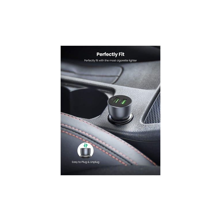 Зарядний пристрій Ugreen CD213 36W 2xUSB QC 3.0 3A Car Charger (Dark Blue) (10144) - фото 6