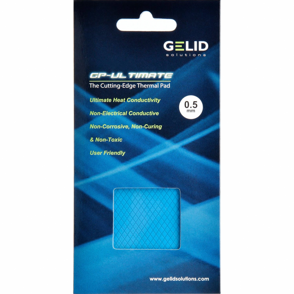 Термопрокладка Gelid Solutions GP-Ultimate Thermal Pad 90x50x1.5 mm (TP-GP04-C) - фото 3 Термопрокладка Gelid Solutions GP-Ultimate Thermal Pad 90x50x1.5 mm (TP-GP04-C) - фото 3