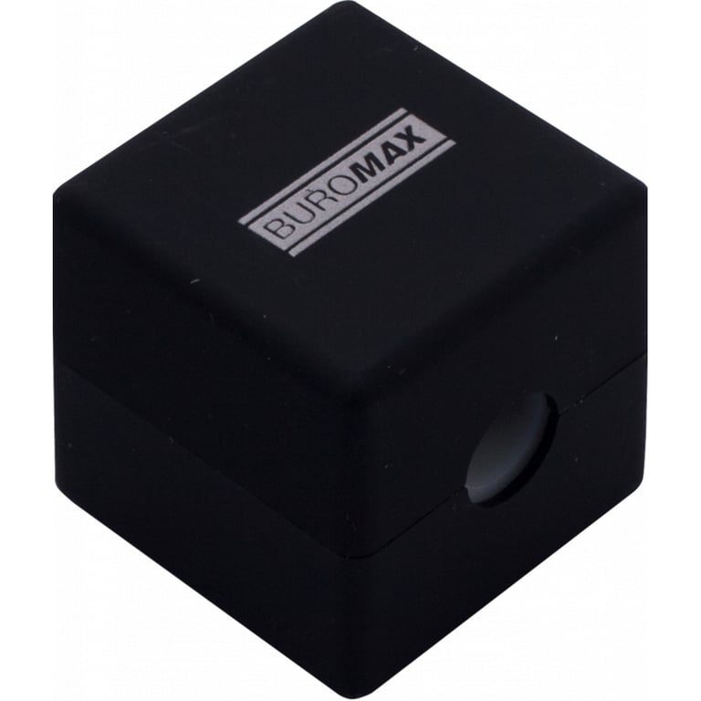 Точилка Buromax CUBE RUBBER TOUCH пластиковий корпус контейнер (BM.4757-1) - фото 4