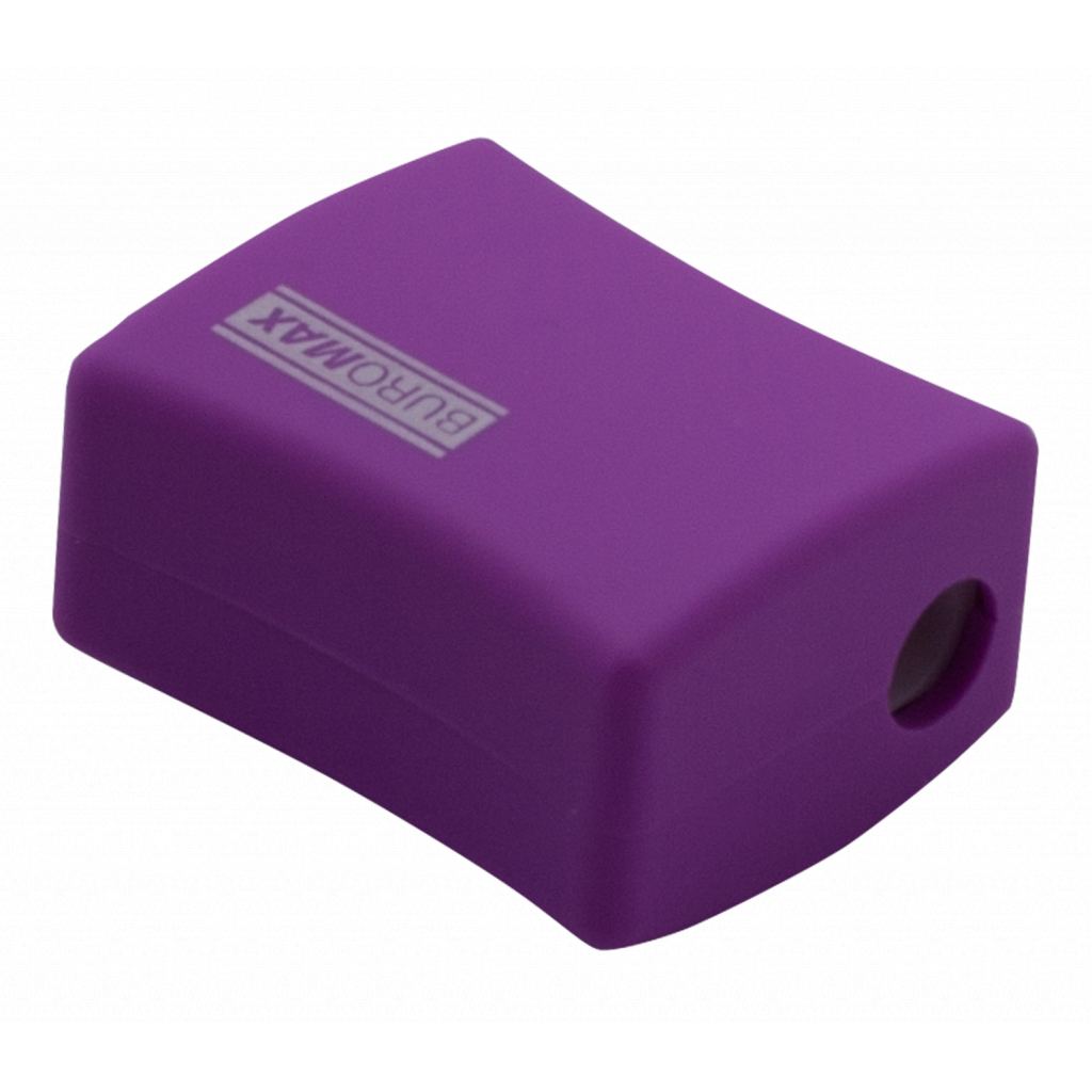 Точилка Buromax ALFA, RUBBER TOUCH з контейнером 2 отвори (BM.4778-1) - фото 2 Точилка Buromax ALFA, RUBBER TOUCH з контейнером 2 отвори (BM.4778-1) - фото 2