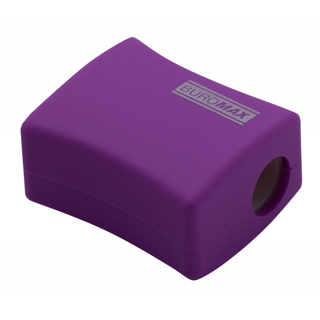 Точилка Buromax ALFA, RUBBER TOUCH з контейнером 2 отвори (BM.4778-1) - фото 3 Точилка Buromax ALFA, RUBBER TOUCH з контейнером 2 отвори (BM.4778-1) - фото 3