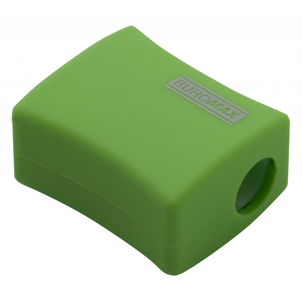 Точилка Buromax ALFA, RUBBER TOUCH з контейнером 2 отвори (BM.4778-1) - фото 4 Точилка Buromax ALFA, RUBBER TOUCH з контейнером 2 отвори (BM.4778-1) - фото 4