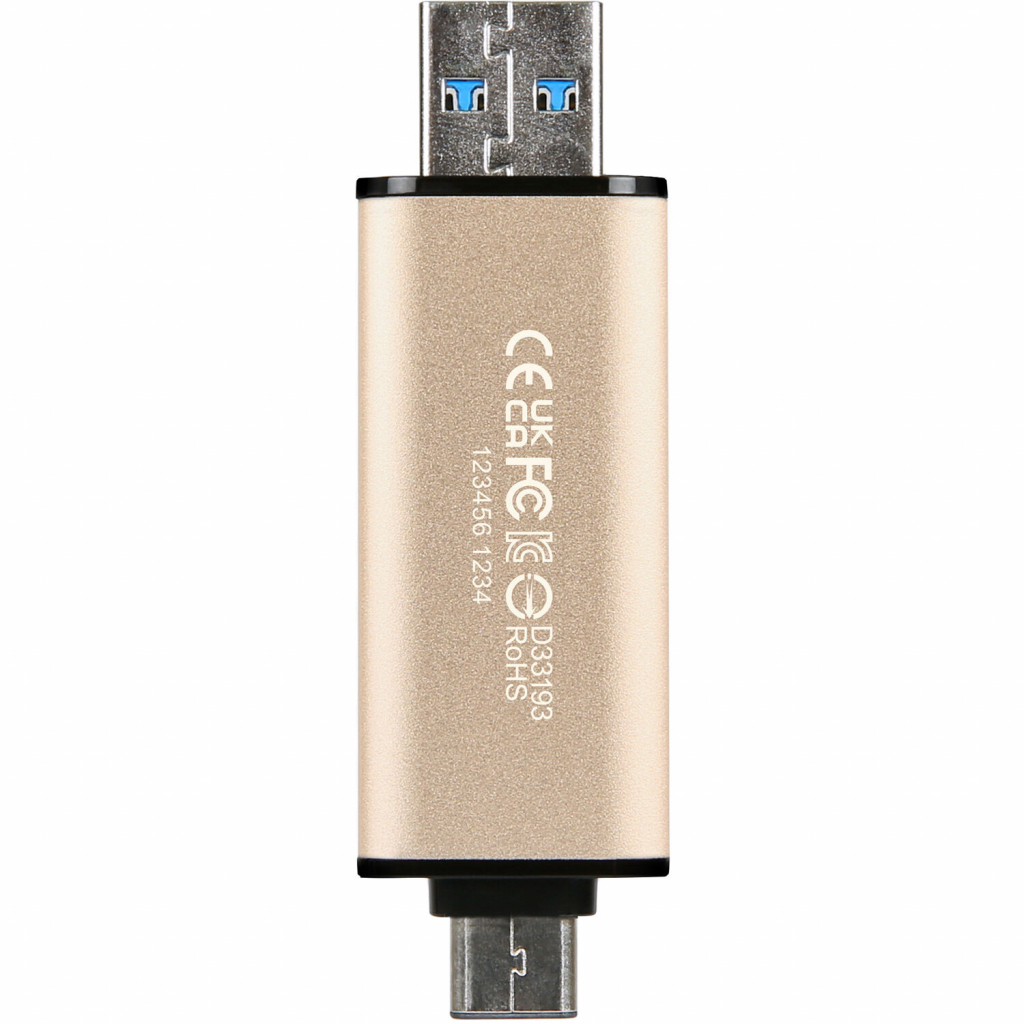 USB флеш накопичувач Transcend 128GB JetFlash 930 Gold-Black USB 3.2/Type-C (TS128GJF930C) - фото 7 USB флеш накопичувач Transcend 128GB JetFlash 930 Gold-Black USB 3.2/Type-C (TS128GJF930C) - фото 7