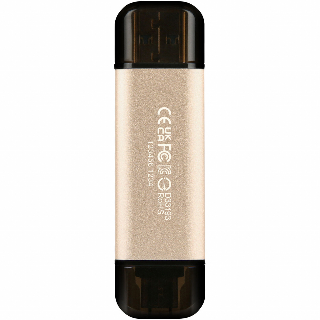 USB флеш накопичувач Transcend 256GB JetFlash 930 Gold-Black USB 3.2/Type-C (TS256GJF930C) - фото 2 USB флеш накопичувач Transcend 256GB JetFlash 930 Gold-Black USB 3.2/Type-C (TS256GJF930C) - фото 2