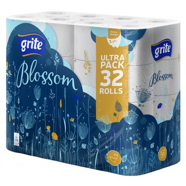 Туалетний папір Grite Blossom 3 шари 32 рулони (4770023346787/4770023348798) - фото 1