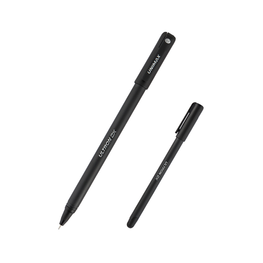 Ручка кулькова Unimax Ultron 2X 0.7 мм Чорна (UX-146-02) Ручка кулькова Unimax Ultron 2X 0.7 мм Чорна (UX-146-02)