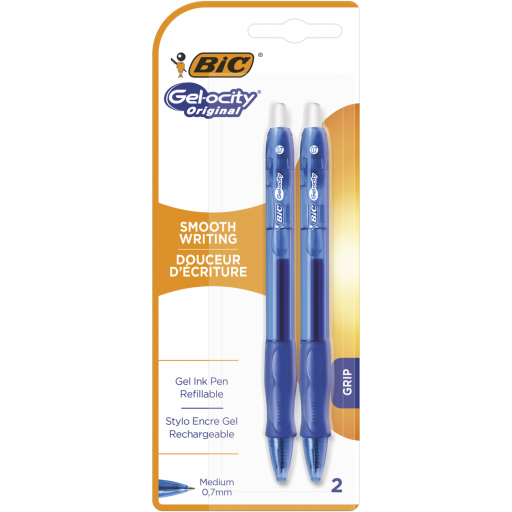 Ручка гелева Bic Gel-Ocity Original, синя 2 шт в блістері (bc964754) - фото 1 Ручка гелева Bic Gel-Ocity Original, синя 2 шт в блістері (bc964754) - фото 1