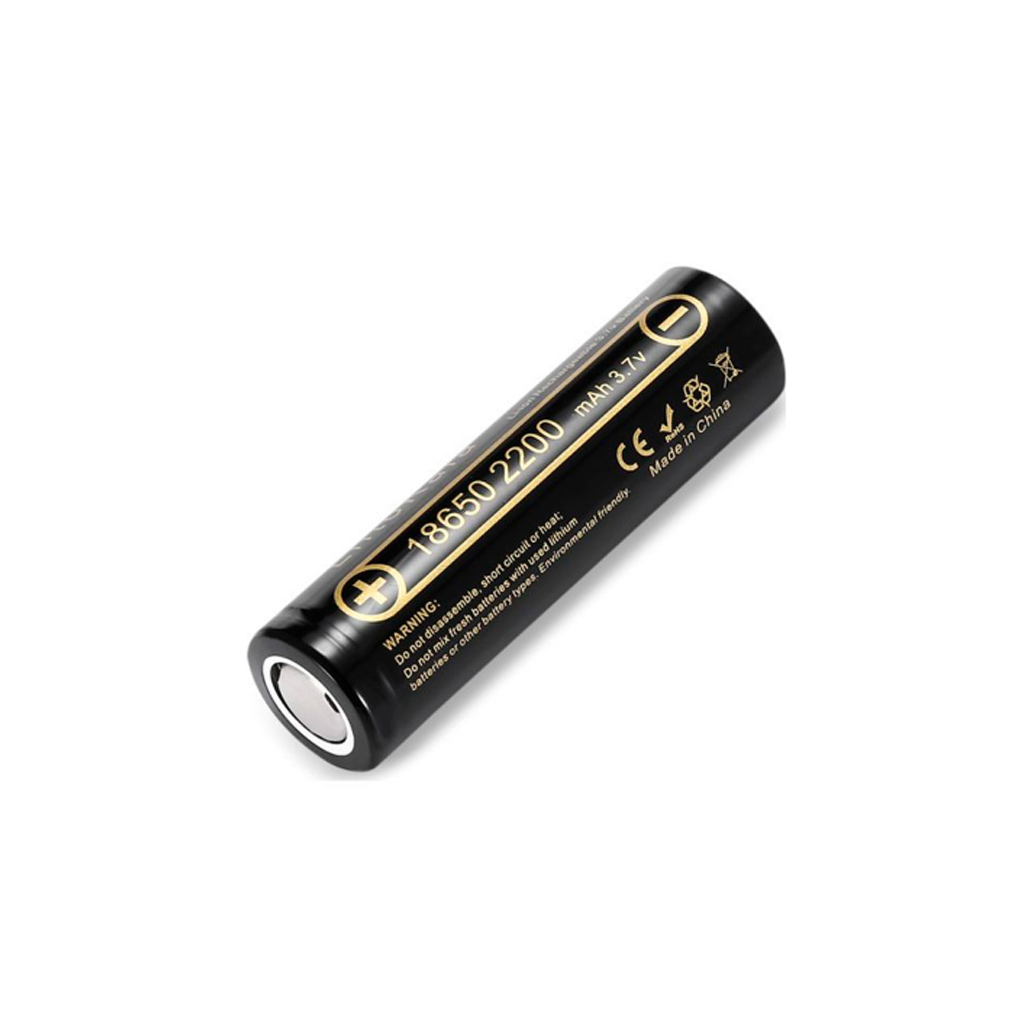Акумулятор 18650 2200mah Li-Ion, (2100-2300mah), 3.7V (2.75-4.2V), Blac Liitokala (Lii-22A) - фото 1