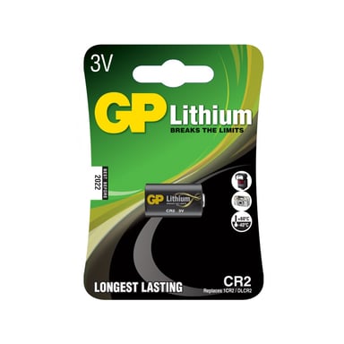 Батарейка Gp CR2 Lithium FOTO 3.0V (CR2-U1 / 4891199006999) - фото 1