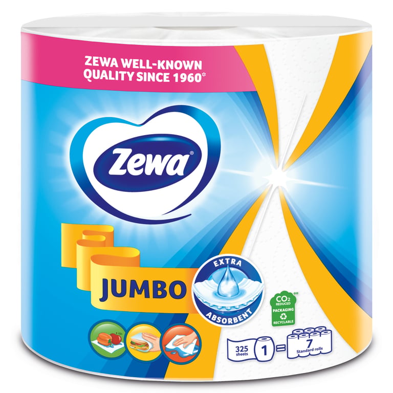 Паперові рушники Zewa Jumbo 1 рулон 325 відривів (7322541191706) - фото 2