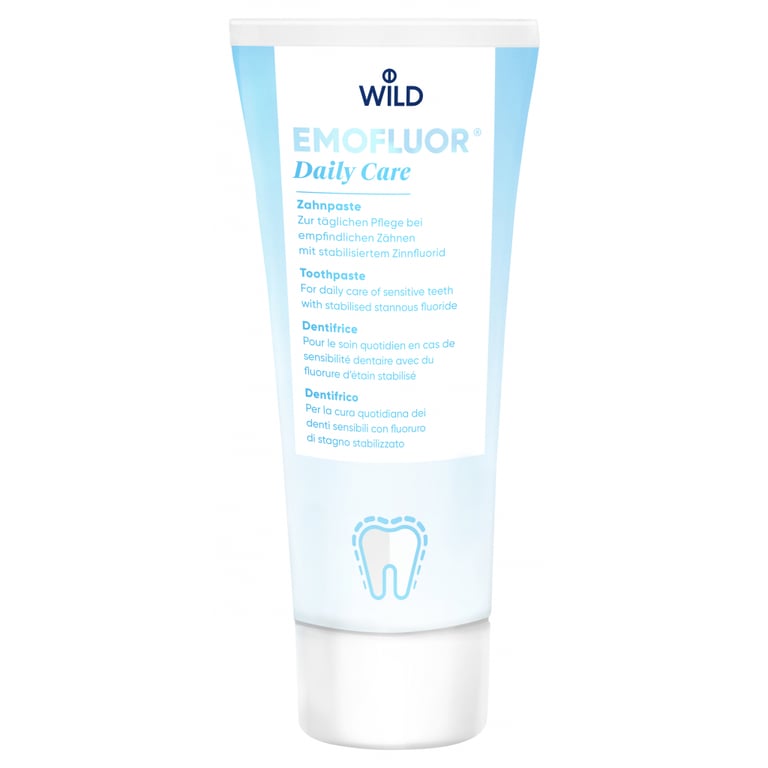 Зубна паста Dr. Wild Emofluor Daily Care зі стабілізованим фторидом олова 75 мл (7611841701686) - фото 1