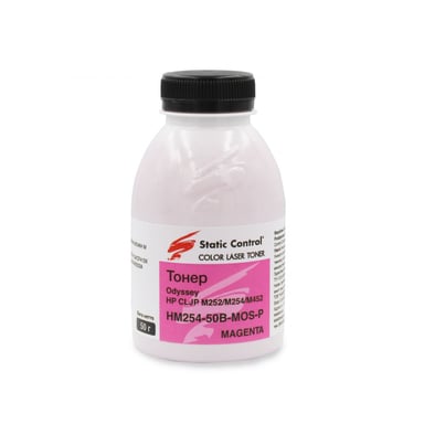 Тонер HP CLJP M252/M254/M452 50г magenta, фасовка Static Control (HM254-50B-MOS-P) - фото 1