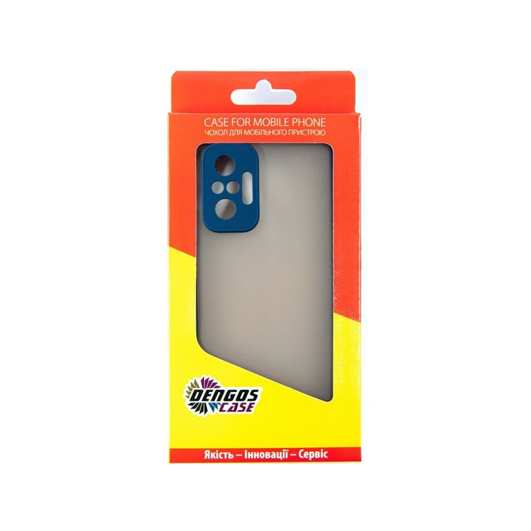 Чохол до мобільного телефона Dengos Matte Xiaomi Redmi Note 10 Pro (blue) (DG-TPU-MATT-78) - фото 2