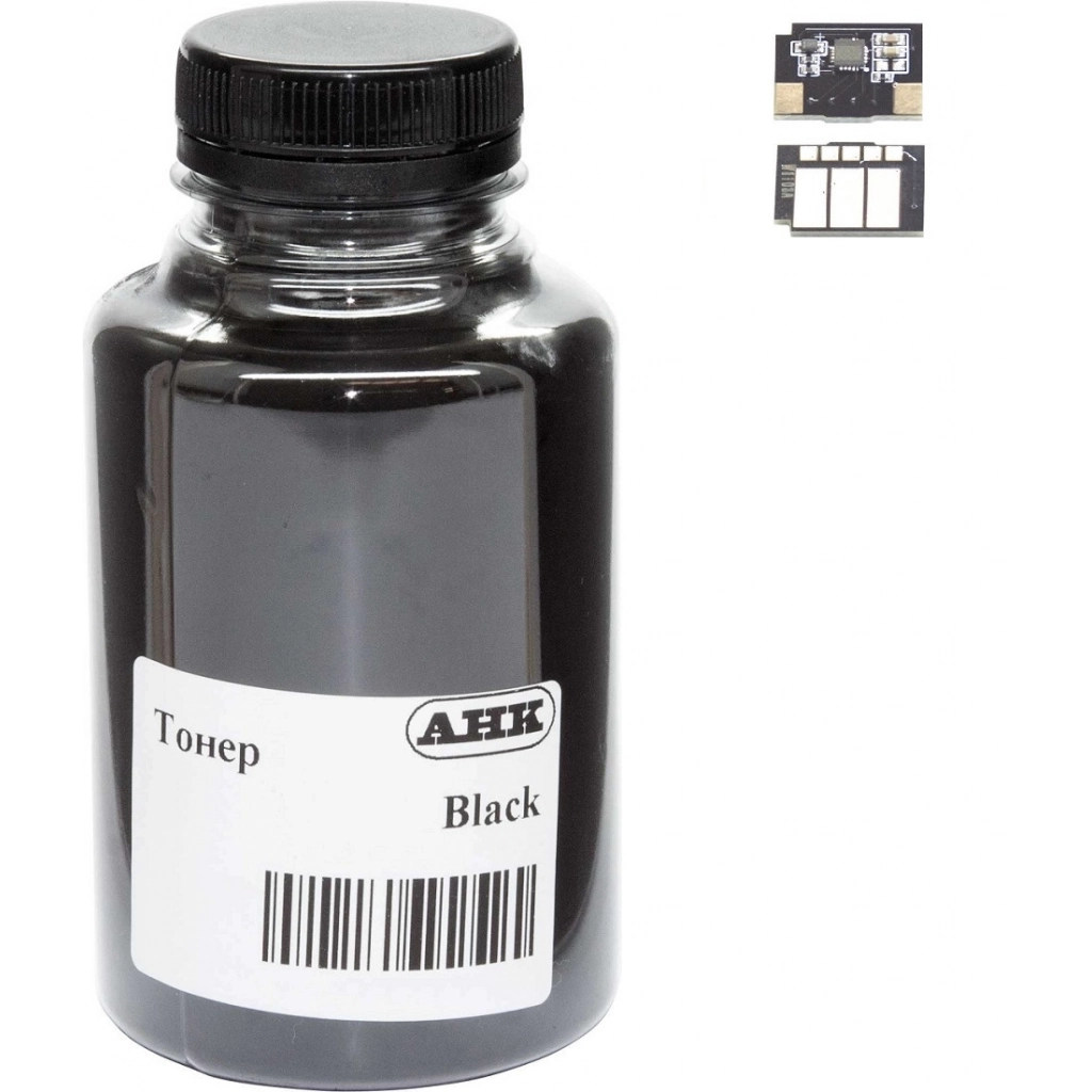 Тонер HP Neverstop Laser 1000/MFP 1200, 75г Black+chip AHK (3203848) - фото 1