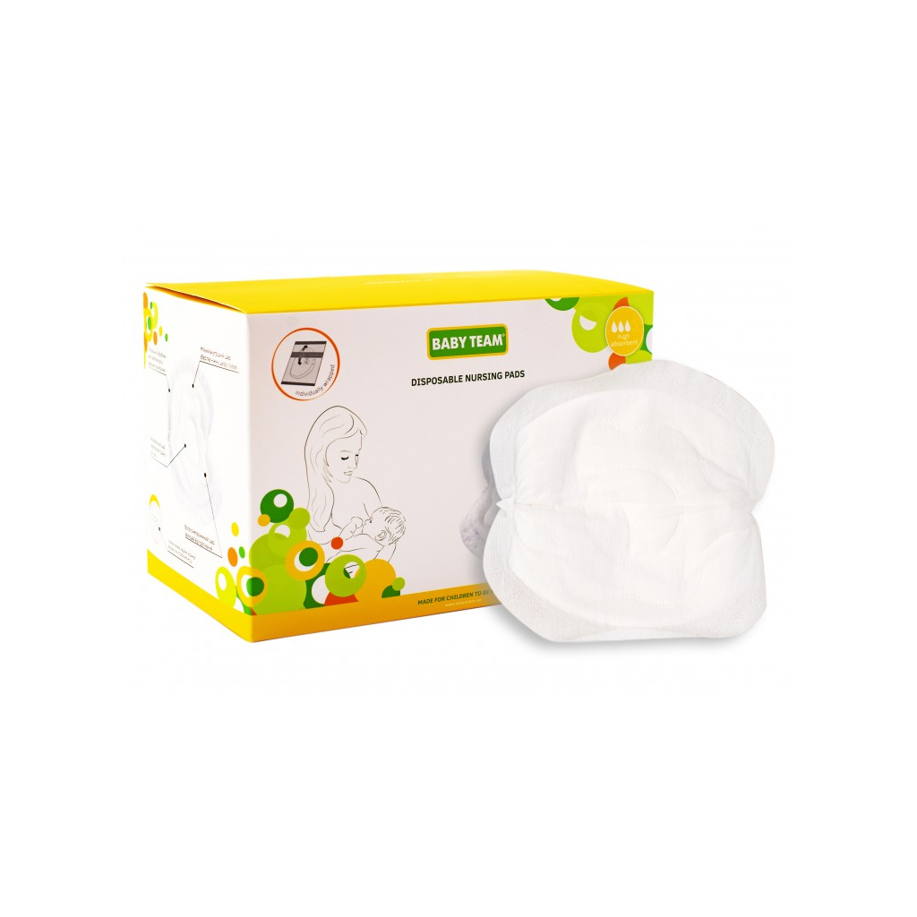 Вкладиш для бюстгальтера Baby Team Basic 60 шт. (0025) - фото 1 Вкладиш для бюстгальтера Baby Team Basic 60 шт. (0025) - фото 1