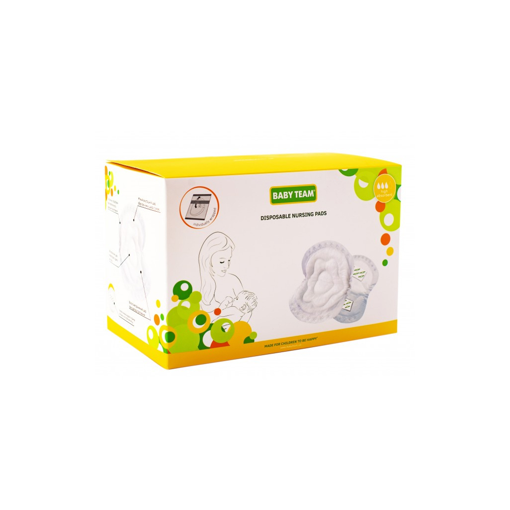 Вкладиш для бюстгальтера Baby Team Basic 60 шт. (0025) - фото 2 Вкладиш для бюстгальтера Baby Team Basic 60 шт. (0025) - фото 2