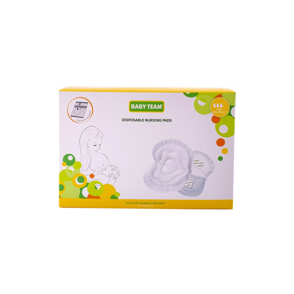 Вкладиш для бюстгальтера Baby Team Basic 60 шт. (0025) - фото 3 Вкладиш для бюстгальтера Baby Team Basic 60 шт. (0025) - фото 3