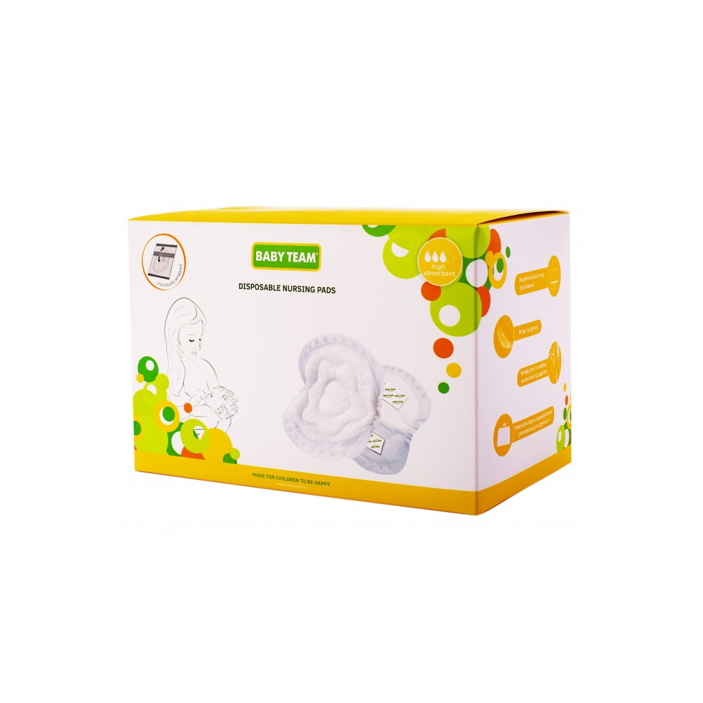 Вкладиш для бюстгальтера Baby Team Basic 60 шт. (0025) - фото 4 Вкладиш для бюстгальтера Baby Team Basic 60 шт. (0025) - фото 4