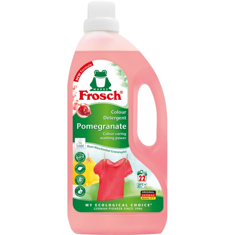 Гель для прання Frosch Гранат для кольорової білизни 1.5 л (4009175941190/4009175963475) - фото 2