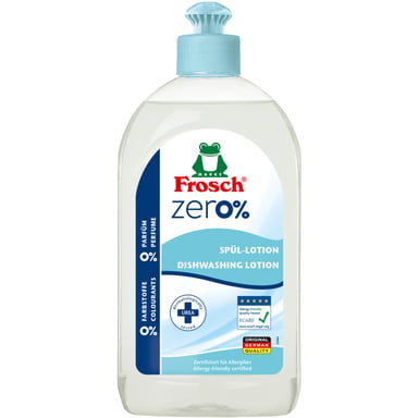 Засіб для ручного миття посуду Frosch Zero Sensitiv 500 мл (4009175947635) - фото 1