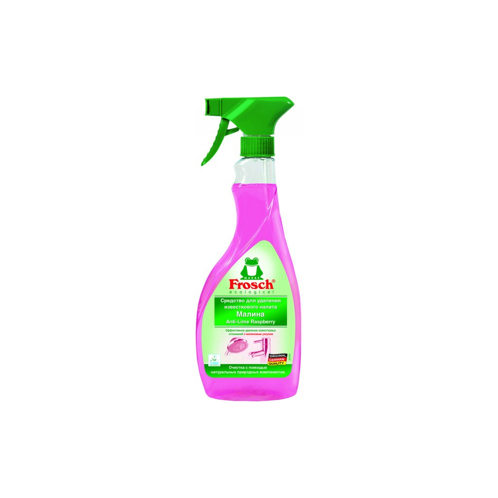 Спрей для чищення ванн Frosch для виведення вапняного нальоту Малина 500 мл (4009175944610) - фото 1