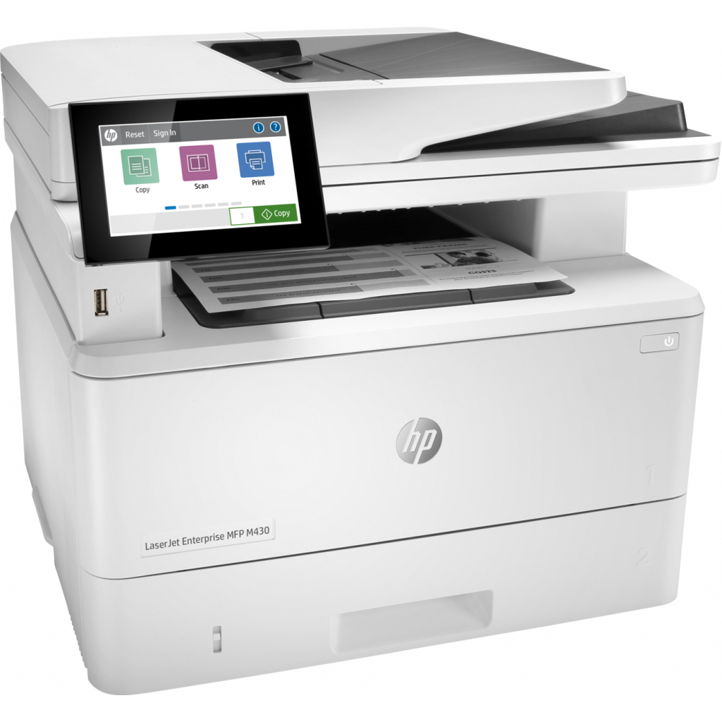 Багатофункціональний пристрій HP LaserJet Enterprise M430f (3PZ55A) - фото 2 Багатофункціональний пристрій HP LaserJet Enterprise M430f (3PZ55A) - фото 2