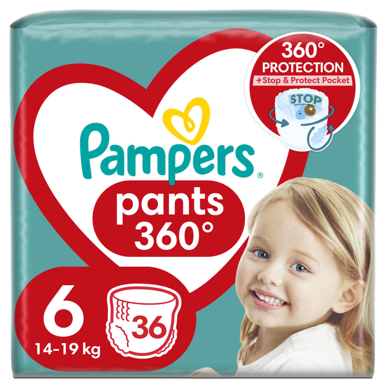 Підгузки Pampers трусики Pants Giant Розмір 6 (15+ кг) 36 шт. (8006540069028) - фото 1