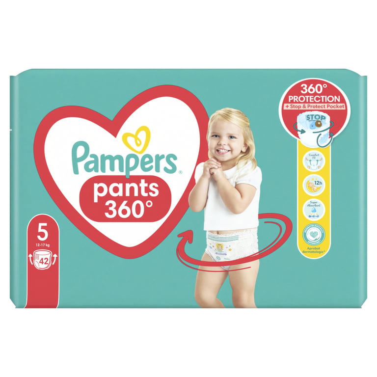 Підгузки Pampers трусики Pants Розмір 5 (12-17 кг) 42 шт. (8006540068960) - фото 2