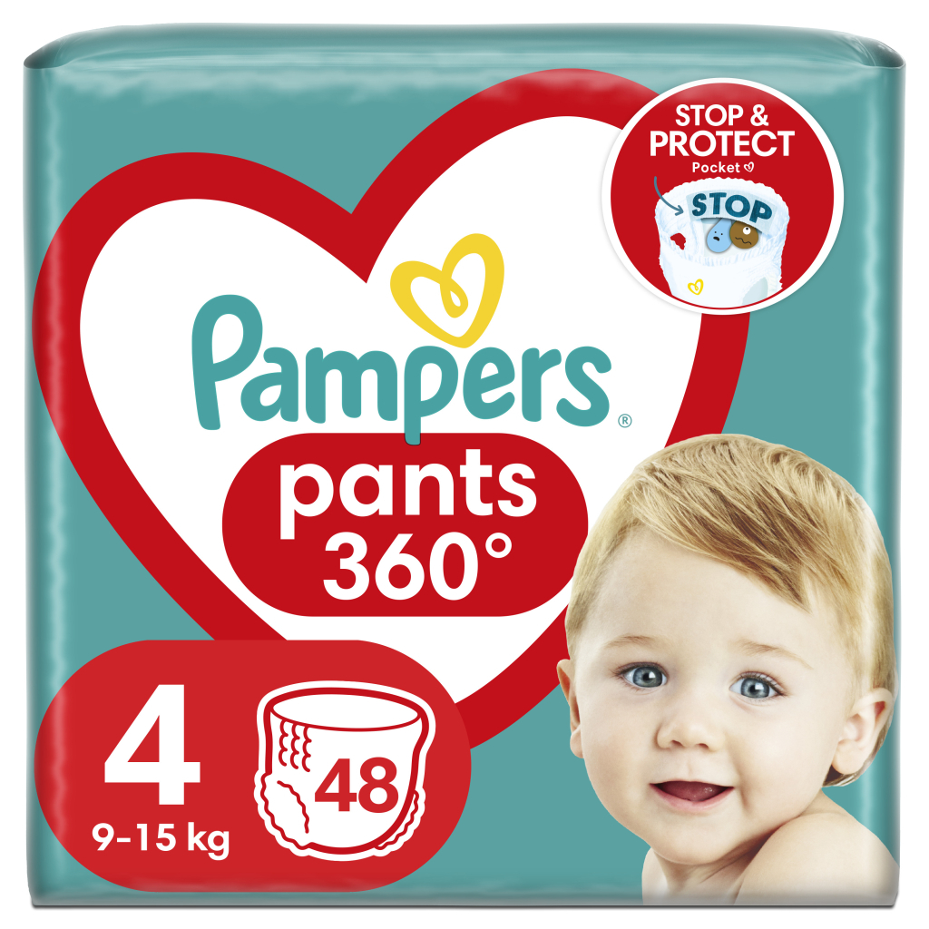 Підгузки Pampers трусики Pampers Pants Розмір 4 (9-15 кг) 48 шт. (8006540068755) - фото 1 Підгузки Pampers трусики Pampers Pants Розмір 4 (9-15 кг) 48 шт. (8006540068755) - фото 1