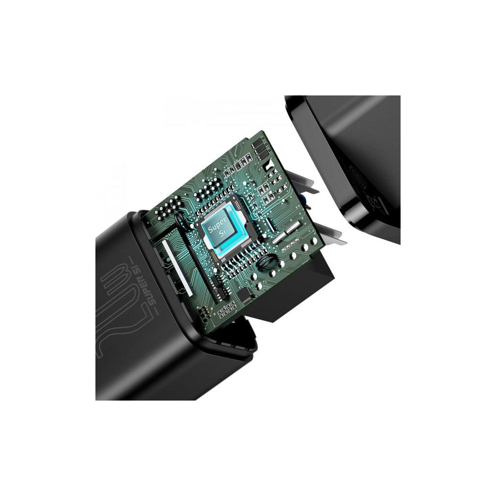 Зарядний пристрій Baseus 1 Type-C 20W (CCSUP-B01) - фото 3 Зарядний пристрій Baseus 1 Type-C 20W (CCSUP-B01) - фото 3